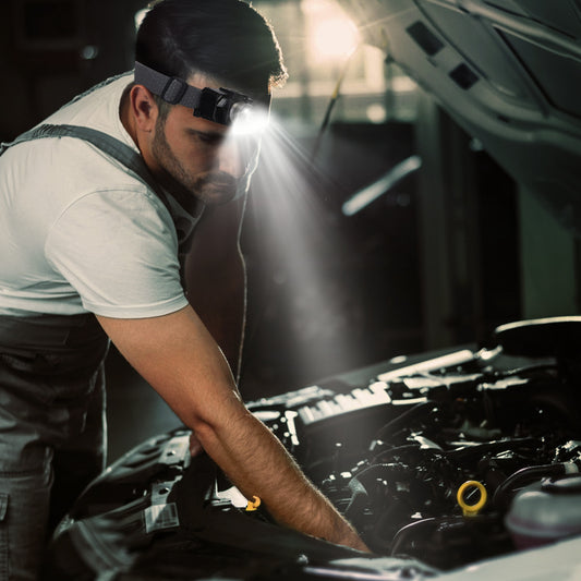 Motion Sensor LED Headlamp – Zoomable, Waterproof, 3 Modes