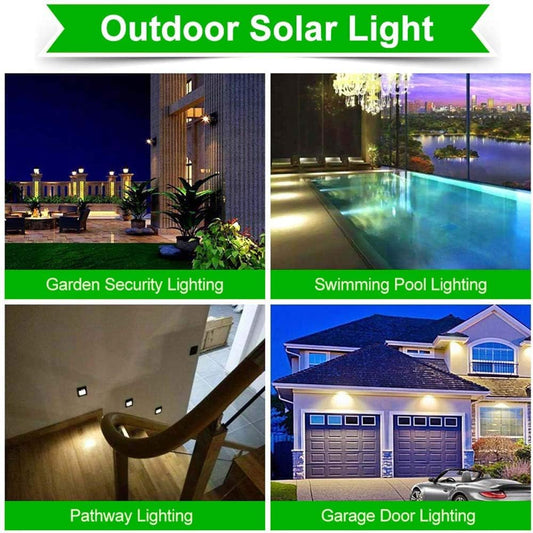 Solar Motion Sensor Security Wall Light | 100 LED 600lm | IP65 | 2 or 4 Pack