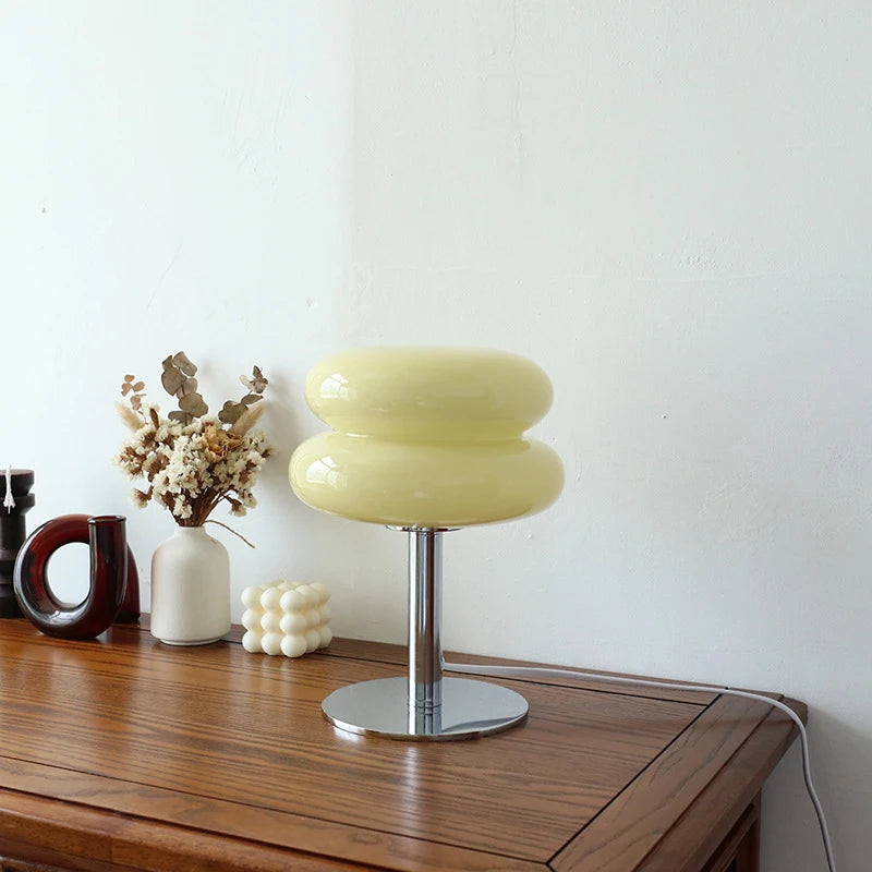 Macaron Glass Table Lamp | 3 Colour Temps | E27 | Bedside