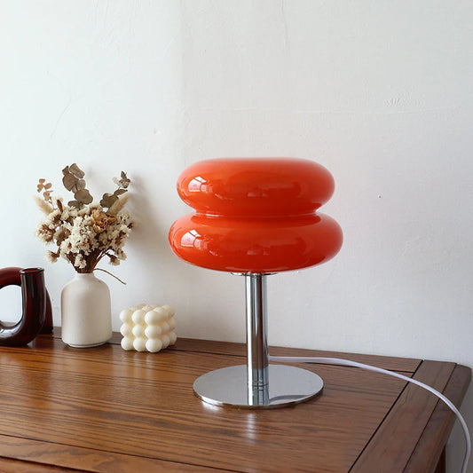 Macaron Glass Table Lamp | 3 Colour Temps | E27 | Bedside