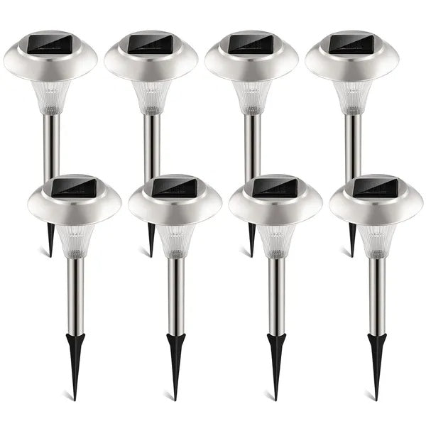 Solar Garden Pathway Lights | Colour Changing | IP44 Waterproof | 8 Pack