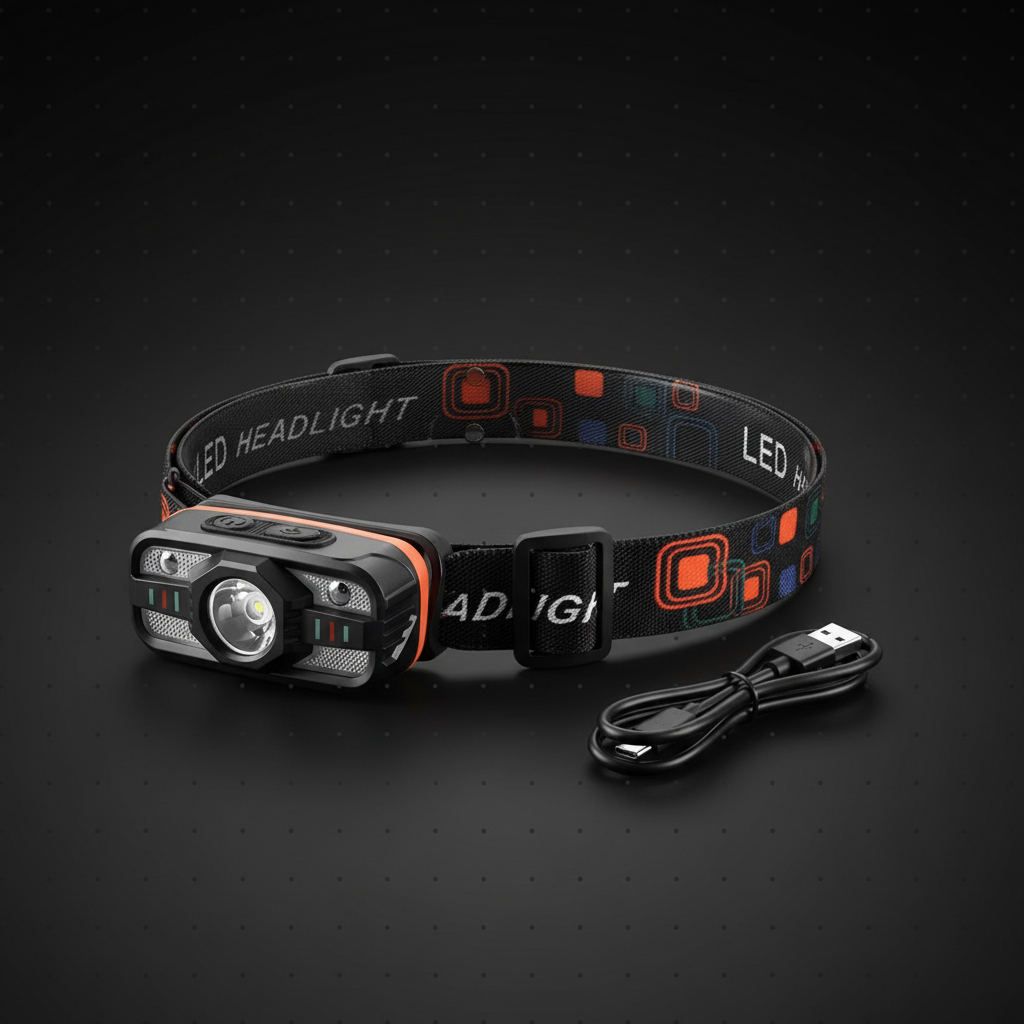 1PC Colourful Headlamp - Clean