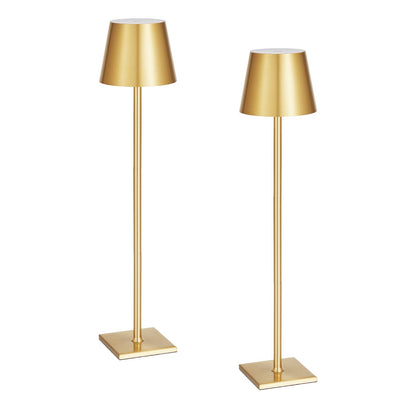 Cordless Rechargeable Table Lamp | Set of 2 | Adjustable Height | 3 Colour Temps | Gold