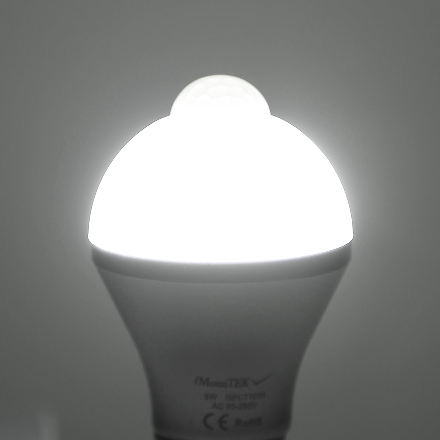 E27 Motion Sensor LED Bulb – 9W, 6500K, Dusk-to-Dawn