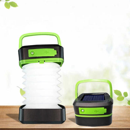 Foldable Solar Camping Lantern – 3 Modes, USB Power Bank, Waterproof