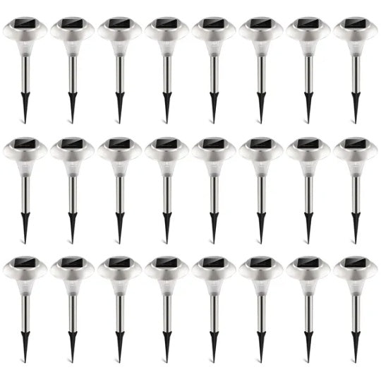 Solar Color-Changing Garden Pathway Lights | 24 Pack | IP44 Waterproof