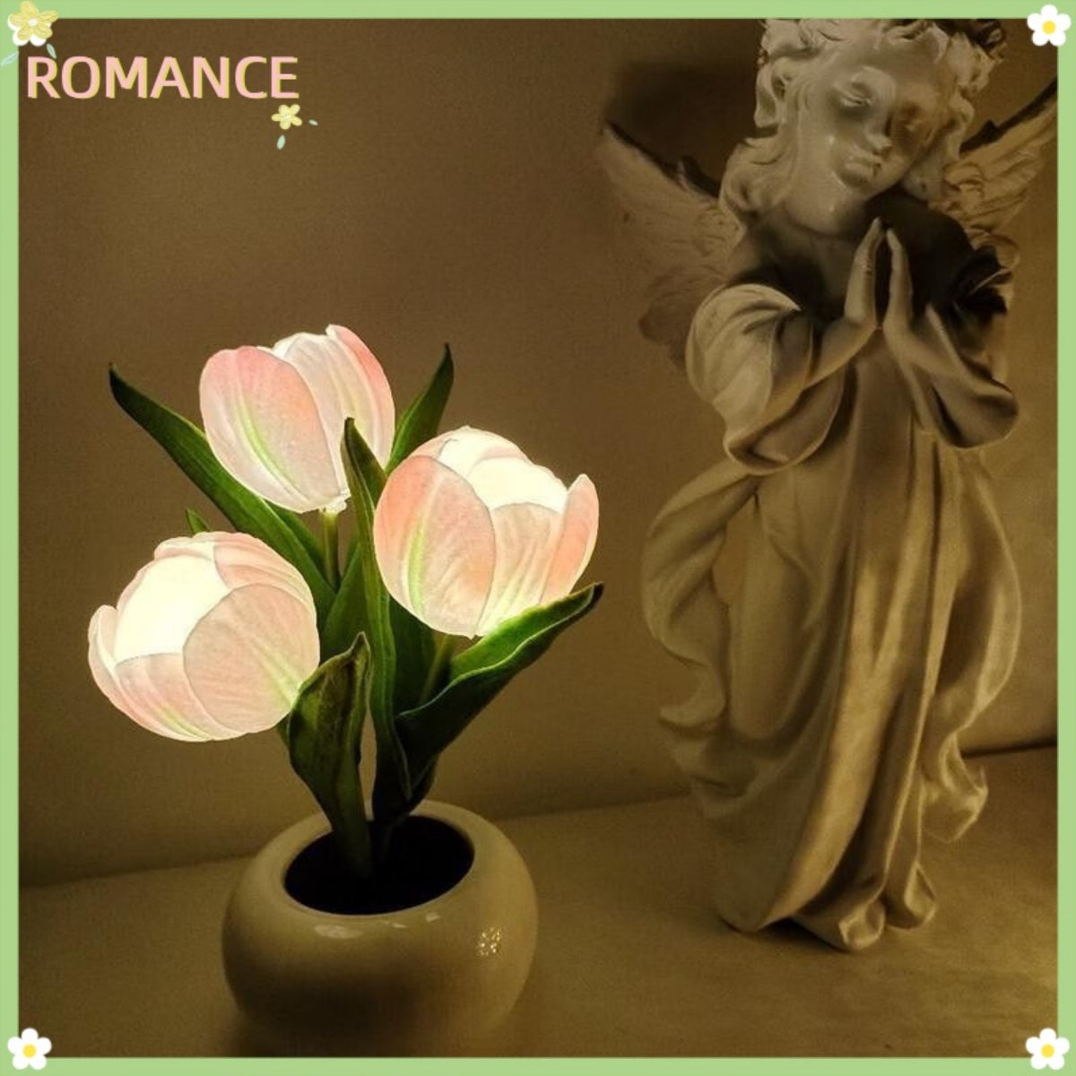 LED Tulip Flower Night Light