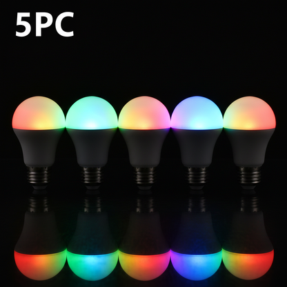 5PC RGB LED Bulbs