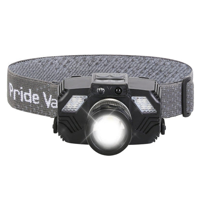 Motion Sensor LED Headlamp – Zoomable, Waterproof, 3 Modes