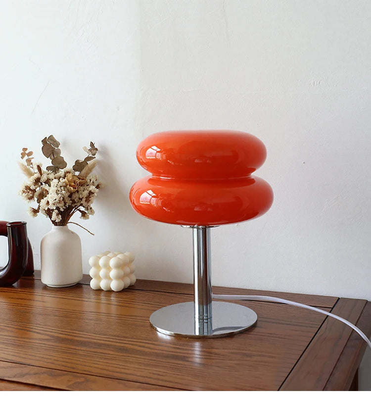 Macaron Glass Table Lamp | 3 Colour Temps | E27 | Bedside