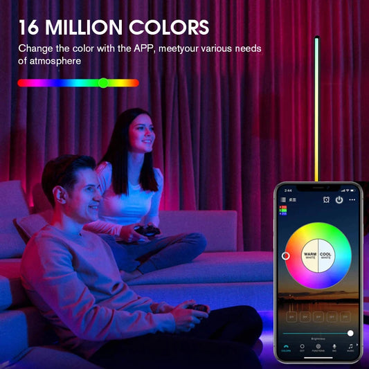 RGB Smart Floor Lamp | Music Sync | 16M Colours | Corner Lamp
