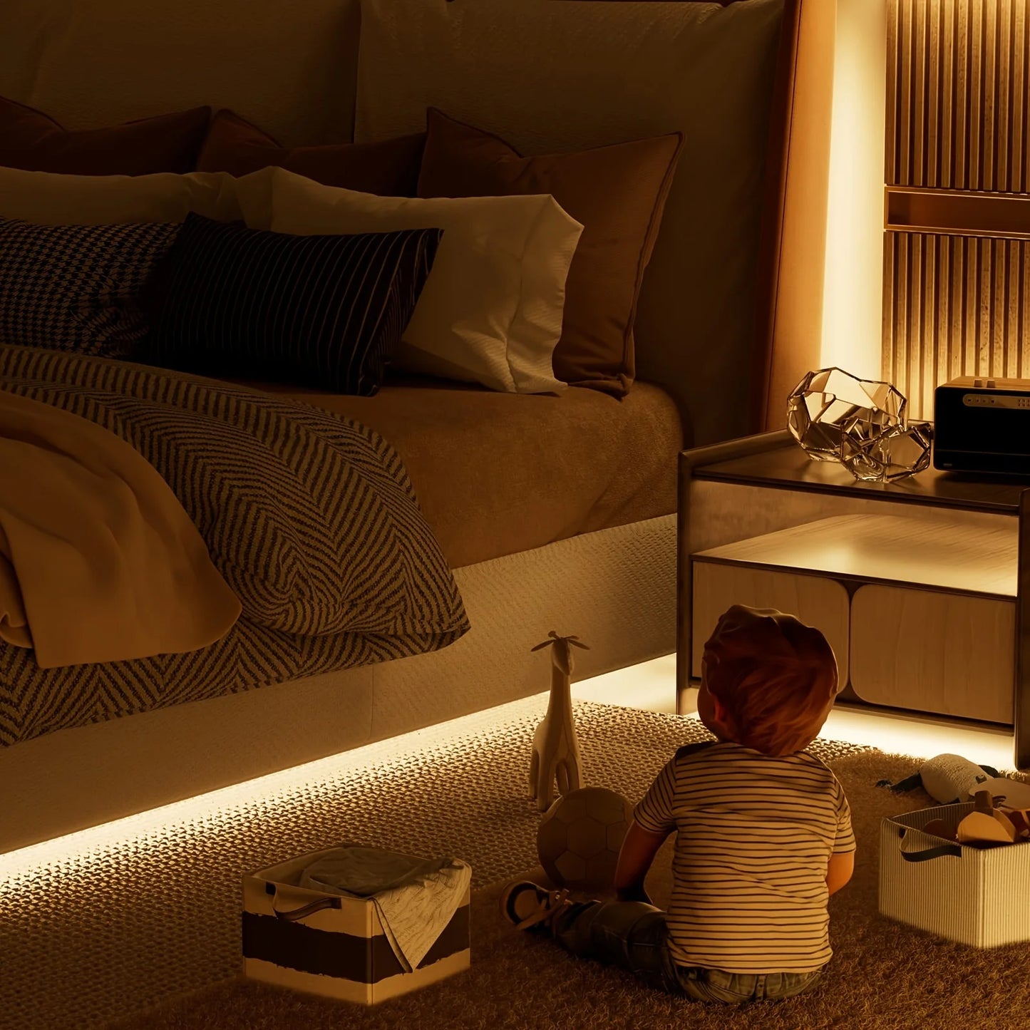 COB LED Strip Light with Touch Dimmer