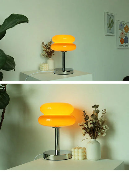 Macaron Glass Table Lamp | 3 Colour Temps | E27 | Bedside