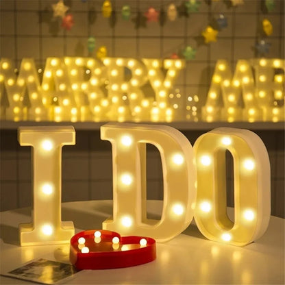 LED Letter & Number Lamp | Night Light | Home, Wedding & Party Decor