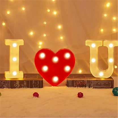 LED Letter & Number Lamp | Night Light | Home, Wedding & Party Decor