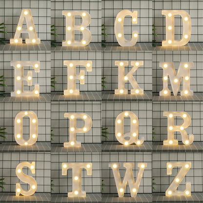 LED Letter & Number Lamp | Night Light | Home, Wedding & Party Decor
