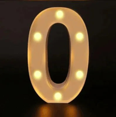 LED Letter & Number Lamp | Night Light | Home, Wedding & Party Decor
