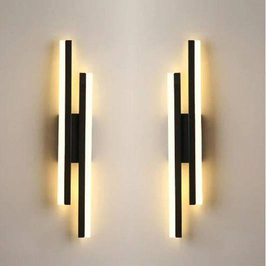 Copper Pipe LED Wall Sconce | Acrylic Shade | Bedroom, Living Room & Corridor