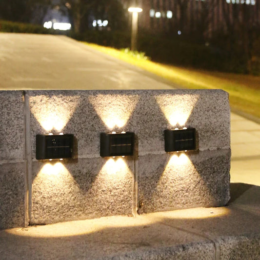 Outdoor Solar Wall Light | Warm White | Waterproof | Garden & Balcony