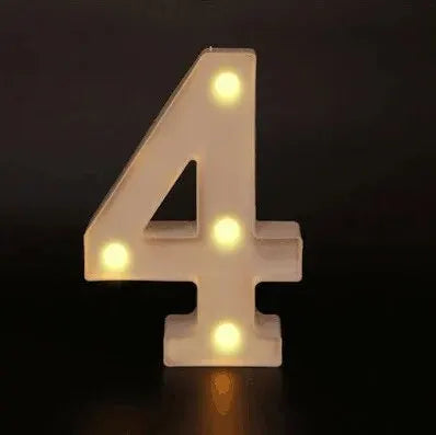 LED Letter & Number Lamp | Night Light | Home, Wedding & Party Decor