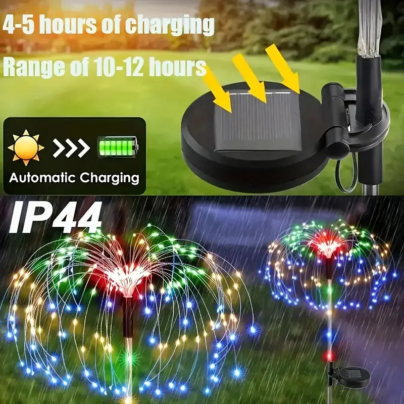 Solar Dandelion Firework Garden Light | IP65 | Warm & Color | 1 or 3 Pack