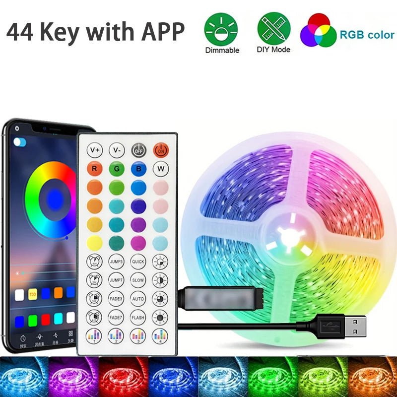 RGB LED Strip Lights with App Control