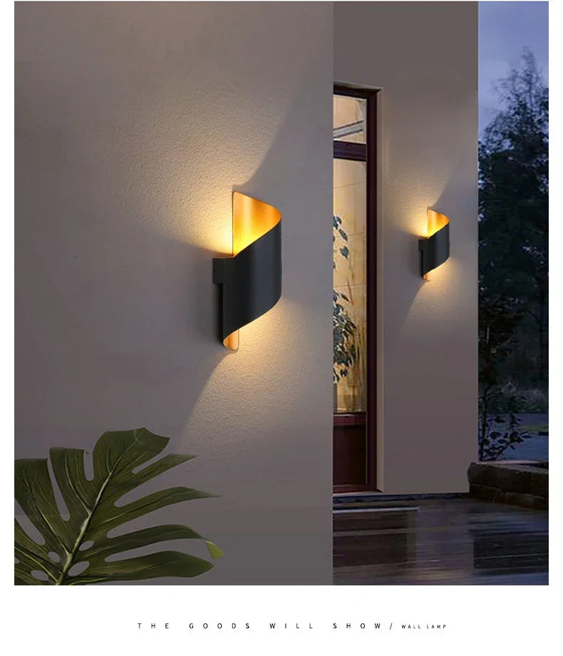 Modern Nordic LED Wall Light | 10W | Waterproof | Indoor & Outdoor