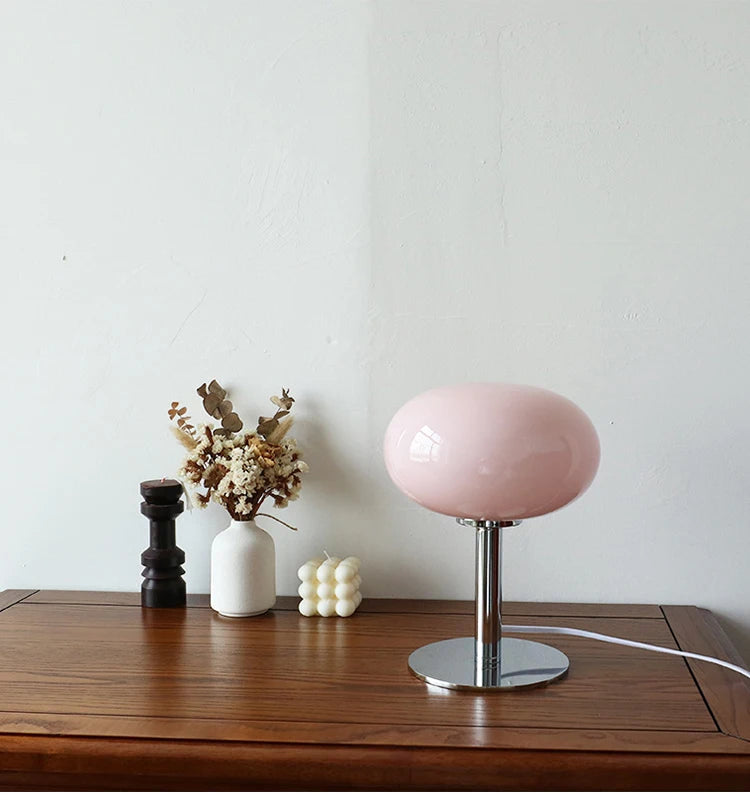 Macaron Glass Table Lamp | 3 Colour Temps | E27 | Bedside