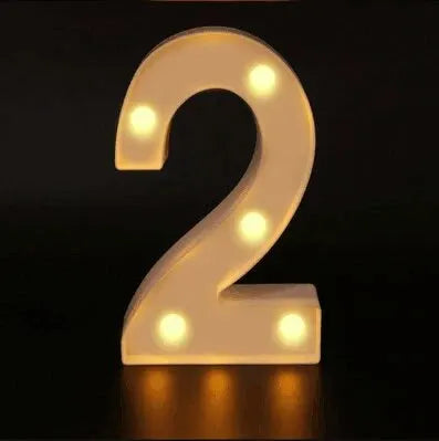 LED Letter & Number Lamp | Night Light | Home, Wedding & Party Decor