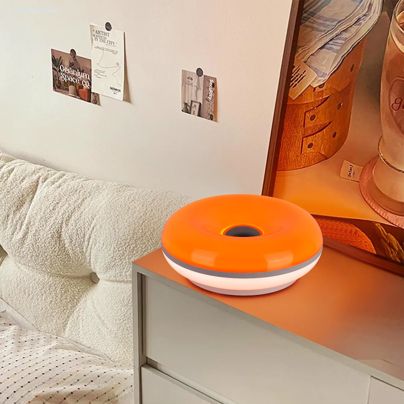 Bauhaus Donut Table Lamp | Touch Dimmer | USB Powered