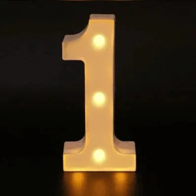 LED Letter & Number Lamp | Night Light | Home, Wedding & Party Decor