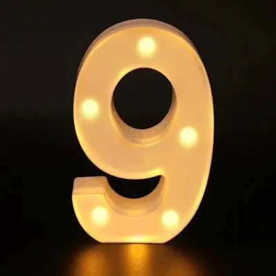 LED Letter & Number Lamp | Night Light | Home, Wedding & Party Decor