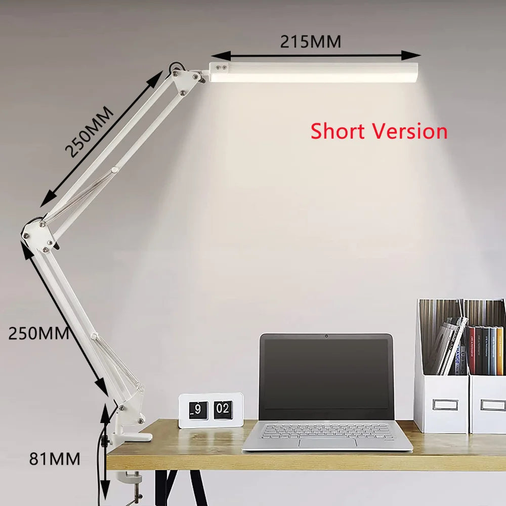 10W LED Desk Lamp with Clamp & Swing Arm