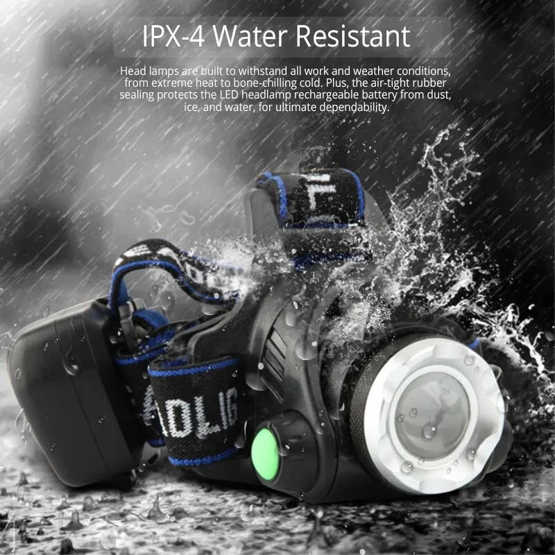 Rechargeable LED Headlamp | High Lumen | Camping & Outdoor