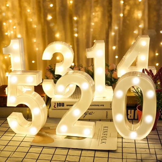 LED Letter & Number Lamp | Night Light | Home, Wedding & Party Decor