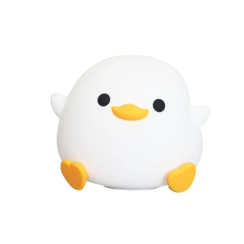 Silicone Duck Night Light | Touch Sensor | Kids Bedside Lamp