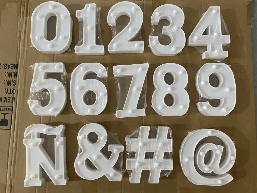 LED Letter & Number Lamp | Night Light | Home, Wedding & Party Decor