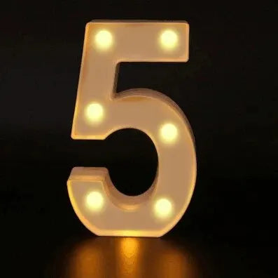 LED Letter & Number Lamp | Night Light | Home, Wedding & Party Decor