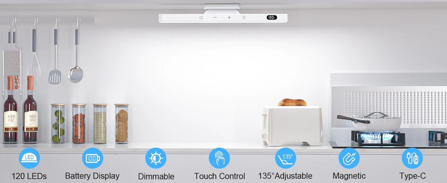 Dimmable LED Light Bar | Magnetic | USB-C | 3 Colour Temps