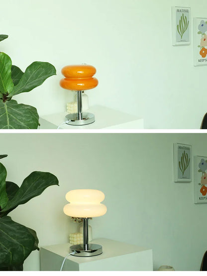 Macaron Glass Table Lamp | 3 Colour Temps | E27 | Bedside