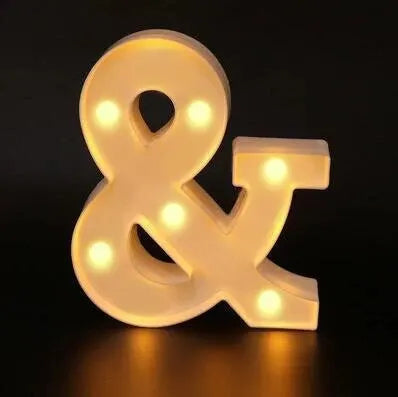 LED Letter & Number Lamp | Night Light | Home, Wedding & Party Decor