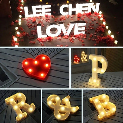 LED Letter & Number Lamp | Night Light | Home, Wedding & Party Decor