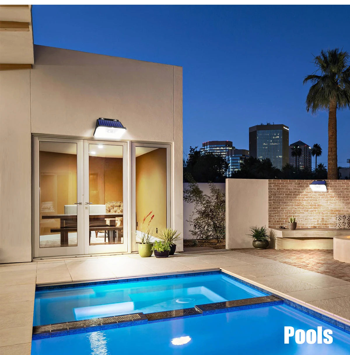 Solar Security Wall Light | 148 LED Motion Sensor | IP65 Waterproof