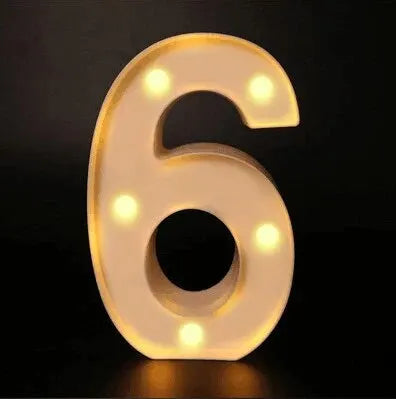 LED Letter & Number Lamp | Night Light | Home, Wedding & Party Decor