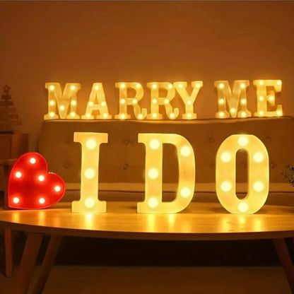 LED Letter & Number Lamp | Night Light | Home, Wedding & Party Decor