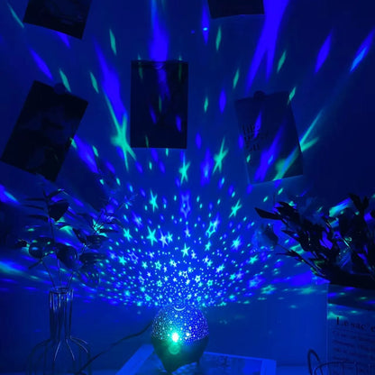 RGB Galaxy Projector | Starry Sky & Moon | Room Decor