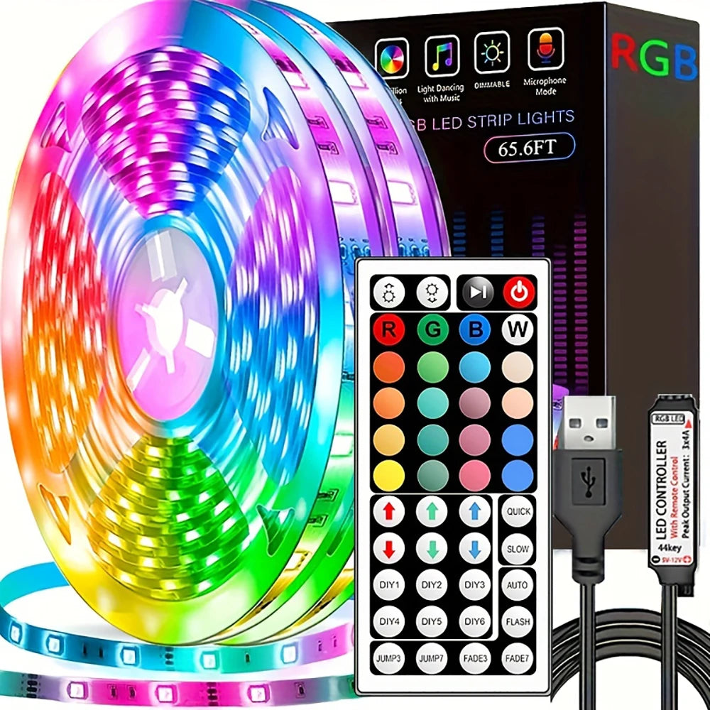 RGB LED Strip Lights with Remote