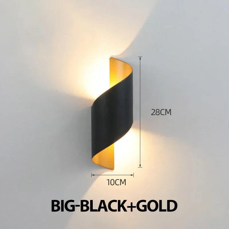 Modern Nordic LED Wall Light | 10W | Waterproof | Indoor & Outdoor