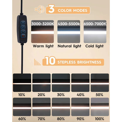 10W LED Desk Lamp with Clamp & Swing Arm