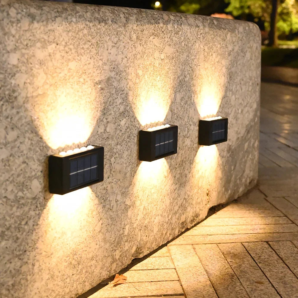 Outdoor Solar Wall Light | Warm White | Waterproof | Garden & Balcony